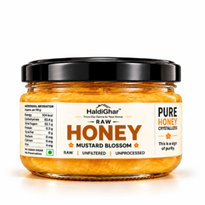 HaldiGhar Raw Mustard Honey, 250g