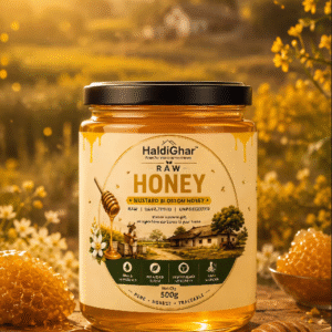 HaldiGhar Raw Mustard Honey